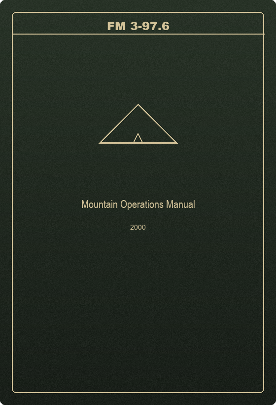 FM 3-97.6 Mountain Operations Manual (2000)